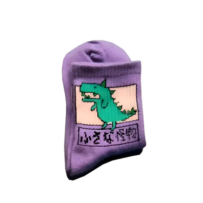 Purple Women's Dinosaur Socks