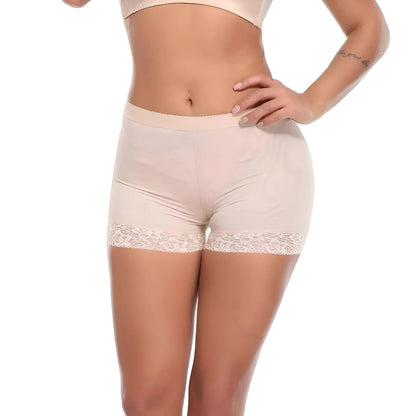  Push-Up Shaping Shorts with Lace Trim