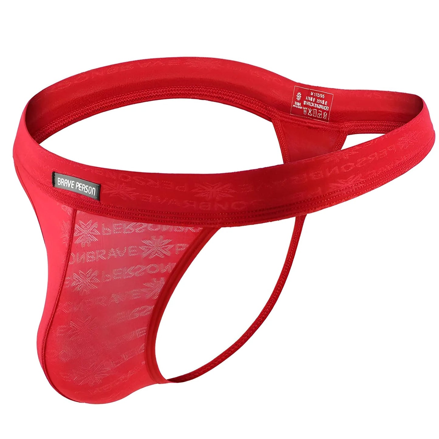 Red Brave Person Men's String Briefs