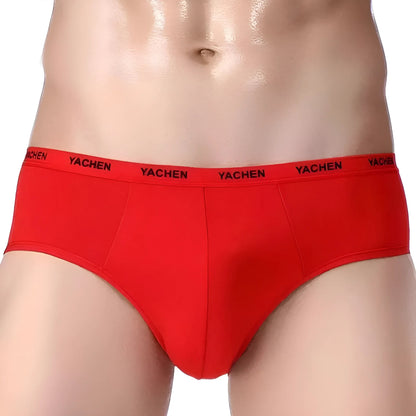 Red Breathable Men's Briefs