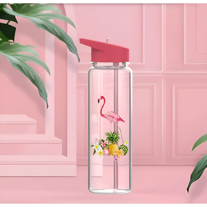 Red Flamingo Water Bottle