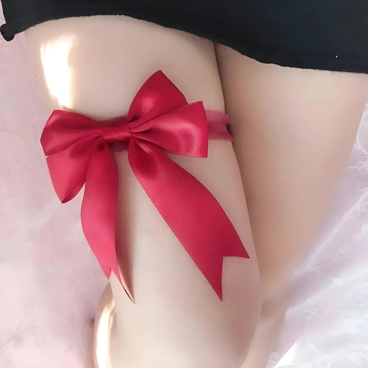 Red Garter with Bow