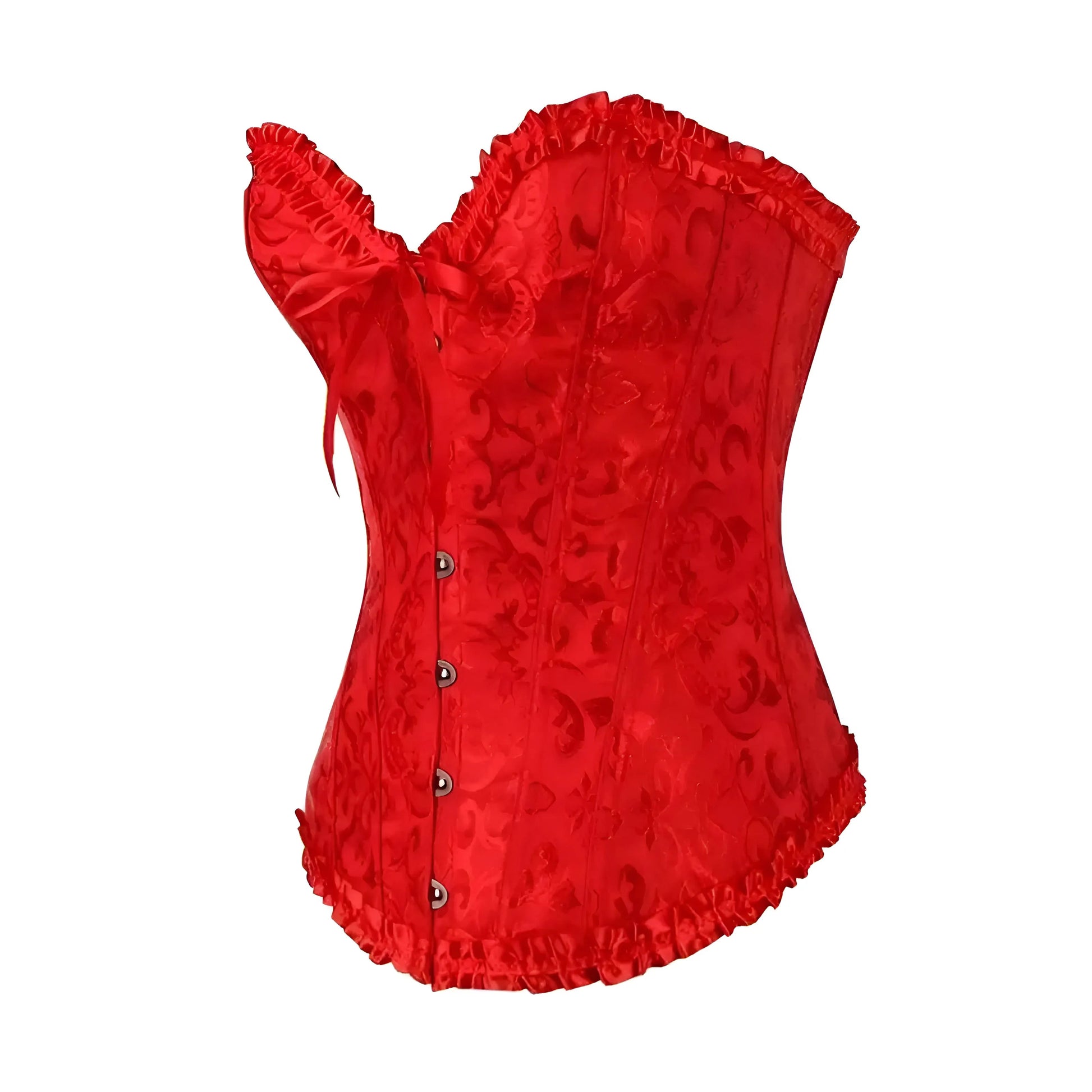 Red Lace Corset with Ties