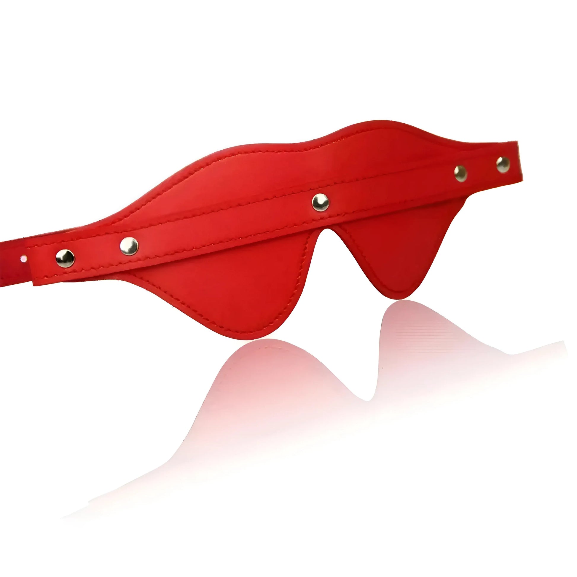 Red Leather Eye Mask