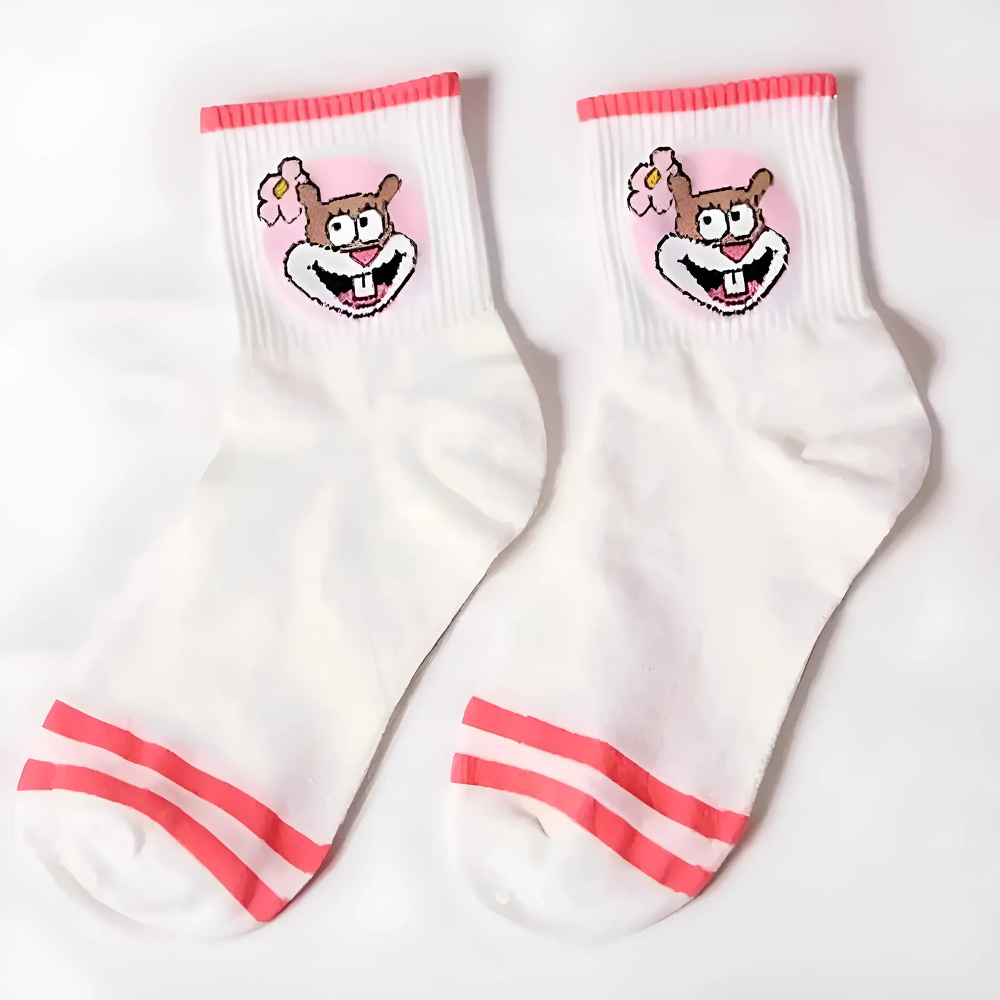 Red Long Cartoon Character Socks