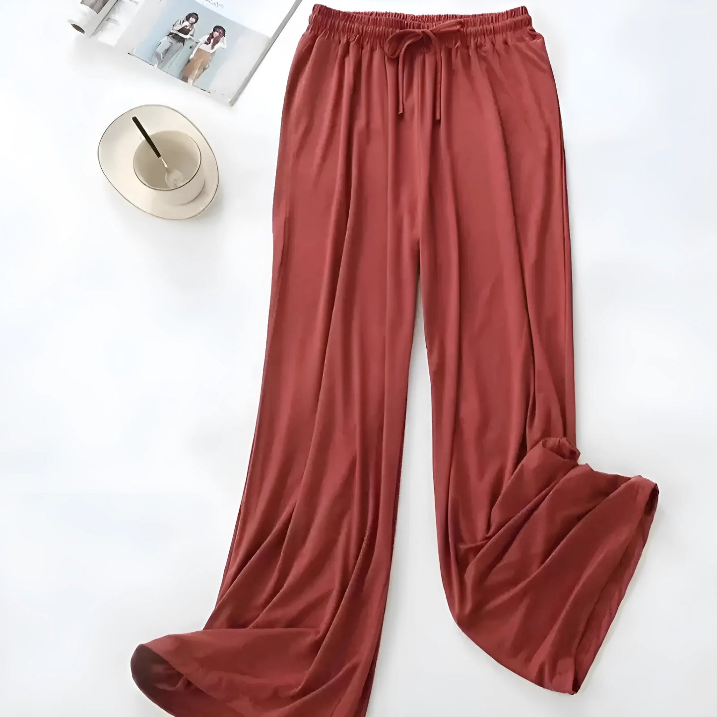 Red Loose Sleep Trousers