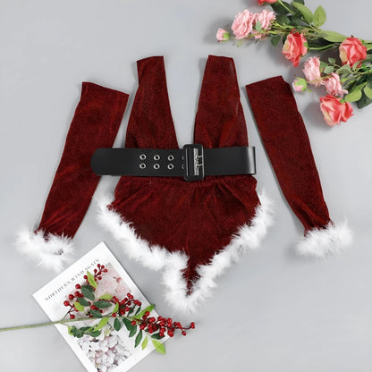 Red Sensual Snowflake Outfit