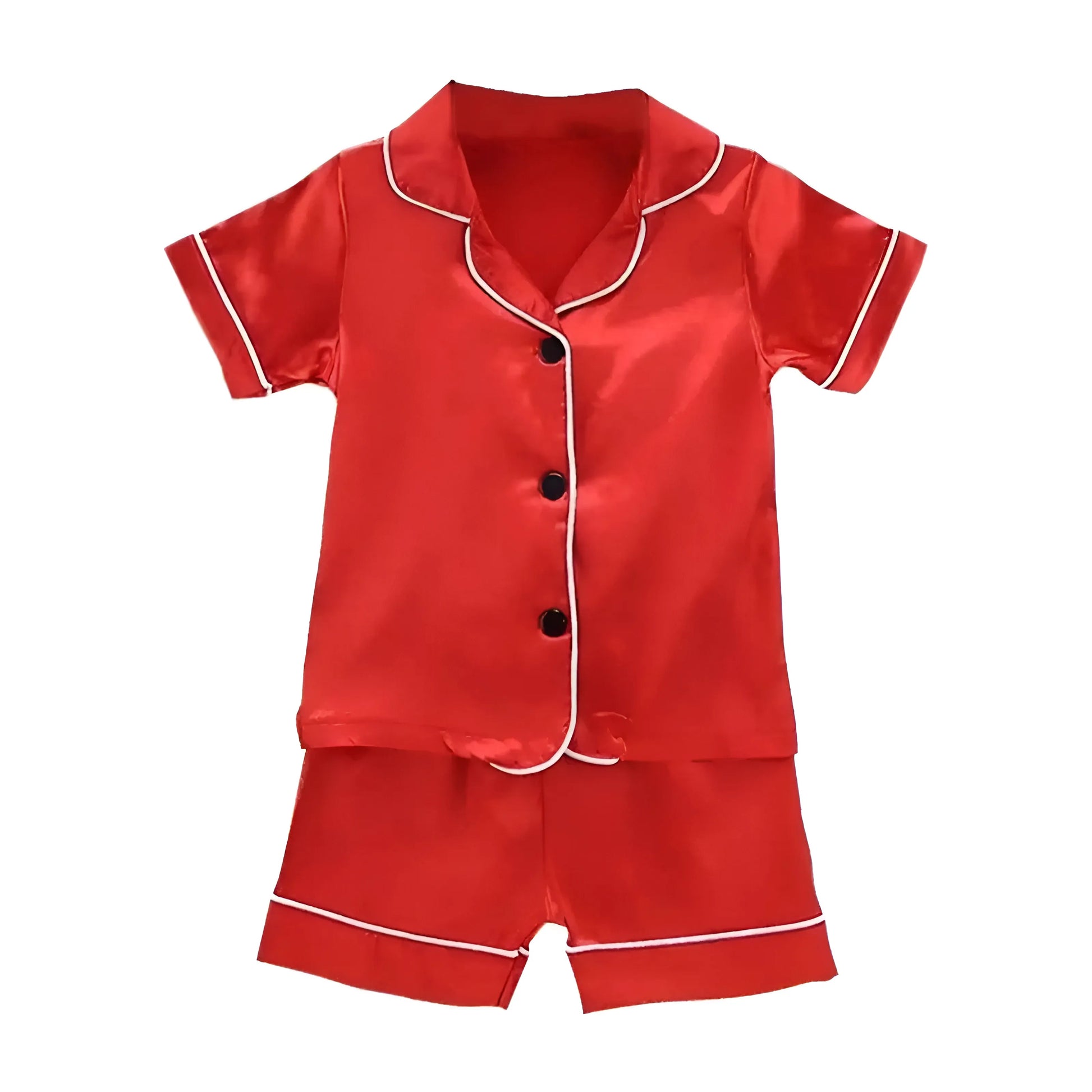 Red Silk Children's Pyjamas