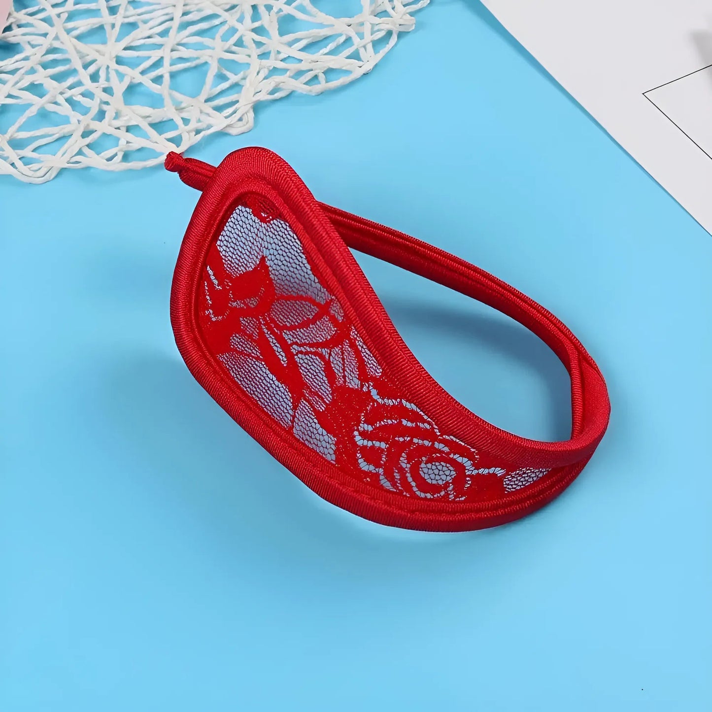 Red Universal Lace C-Strings