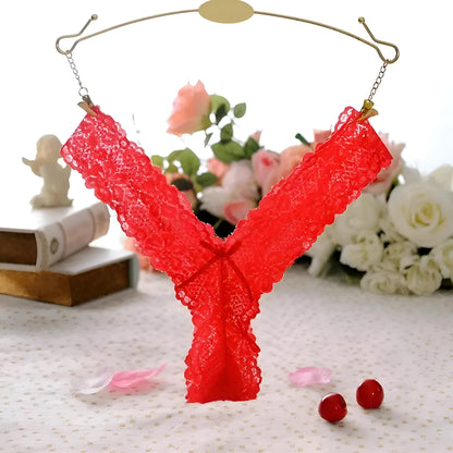 Red Universal Lace Thongs