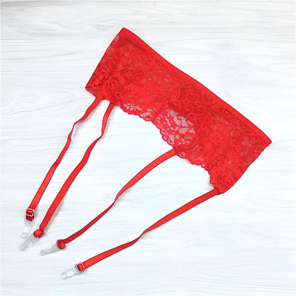 Red Universal Suspender Belt