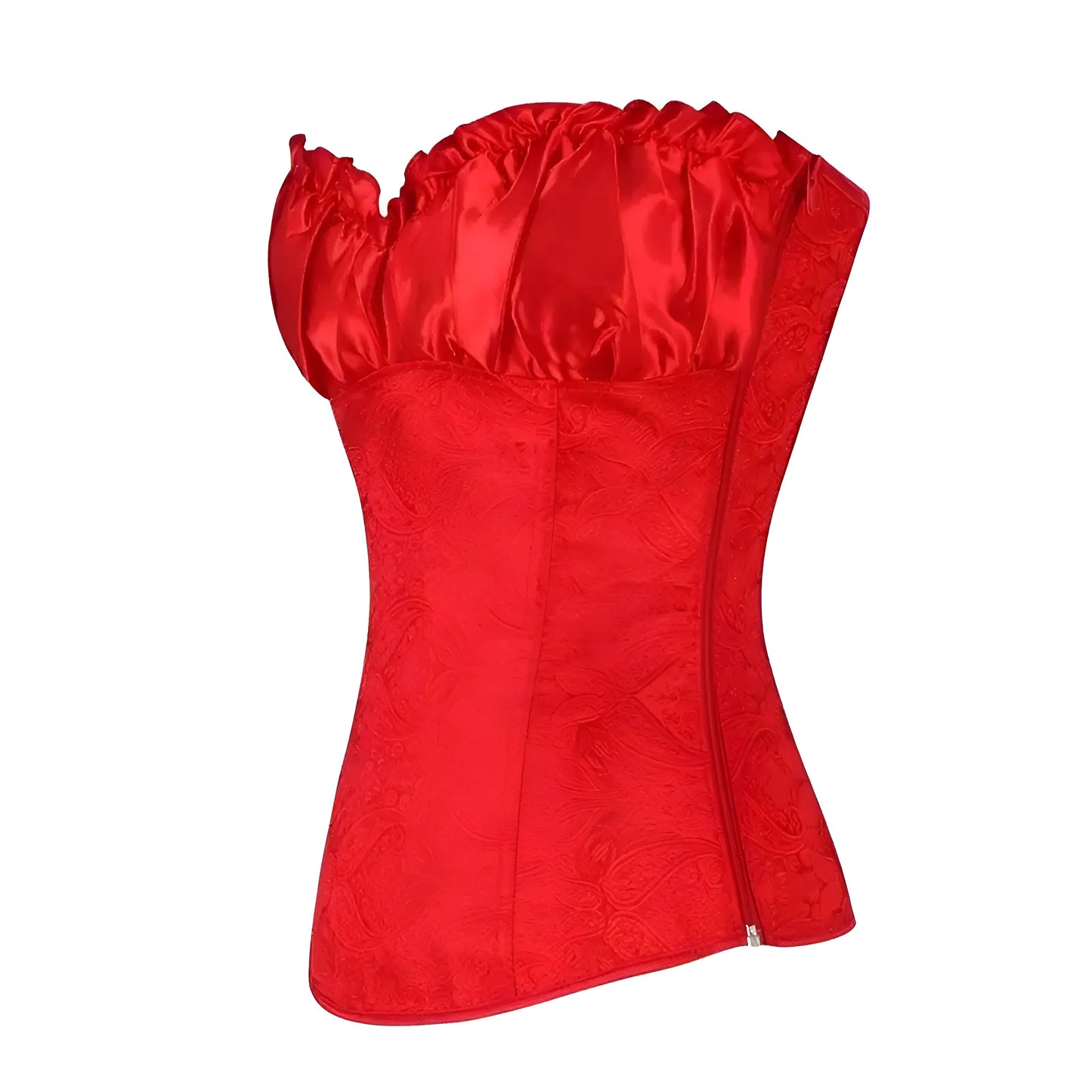 Red Women's Corset with Decorative Top