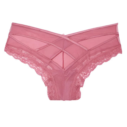 Lace Knickers with Decorative Straps