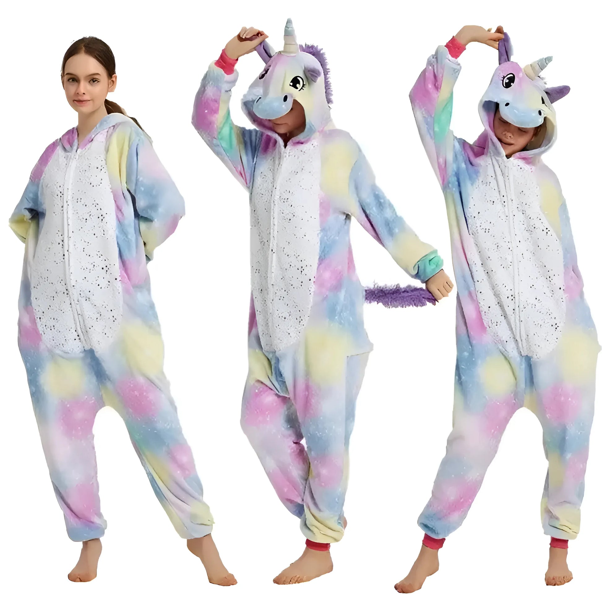 Różowy Onesie jednorożec galaxy