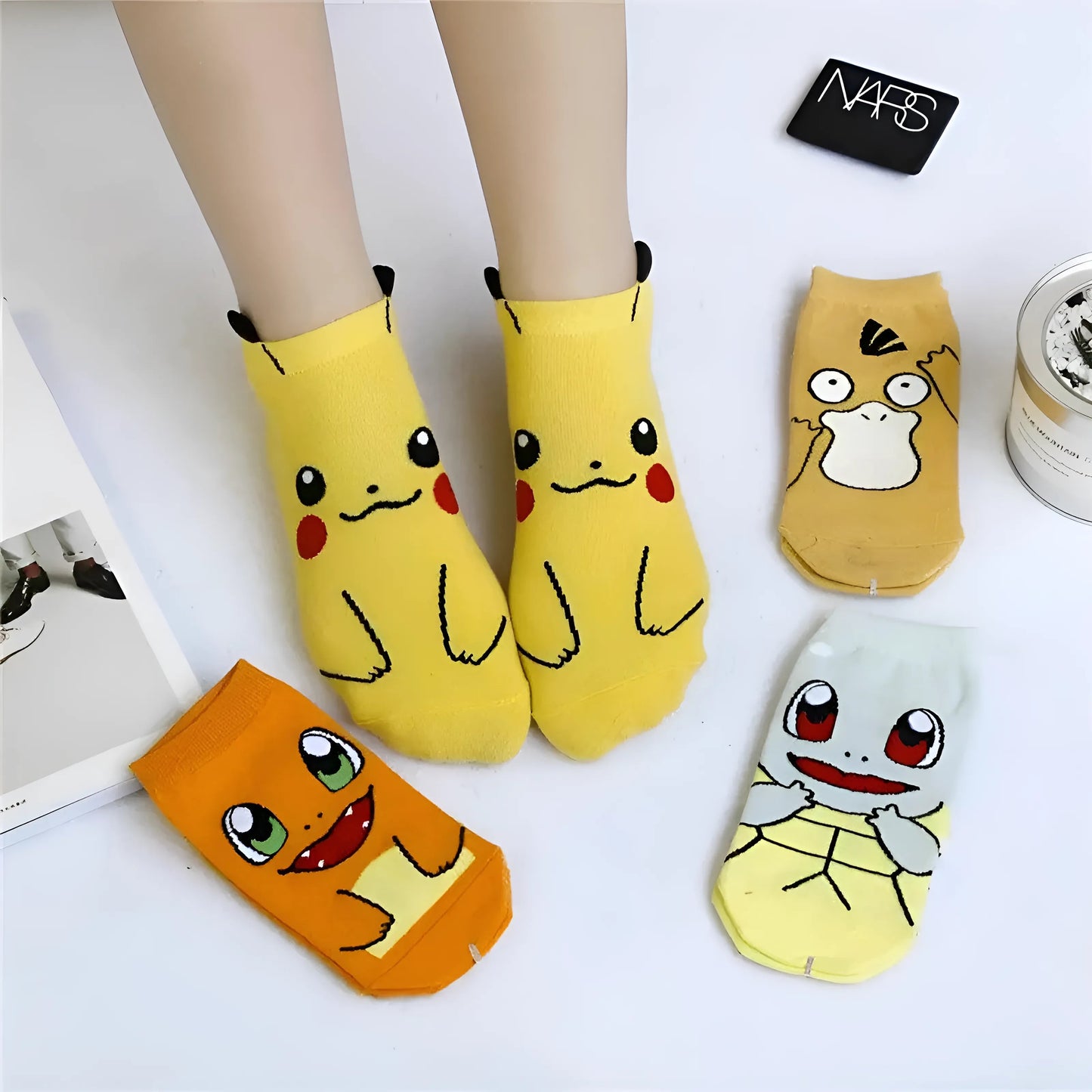  Short Pokémon Print Socks