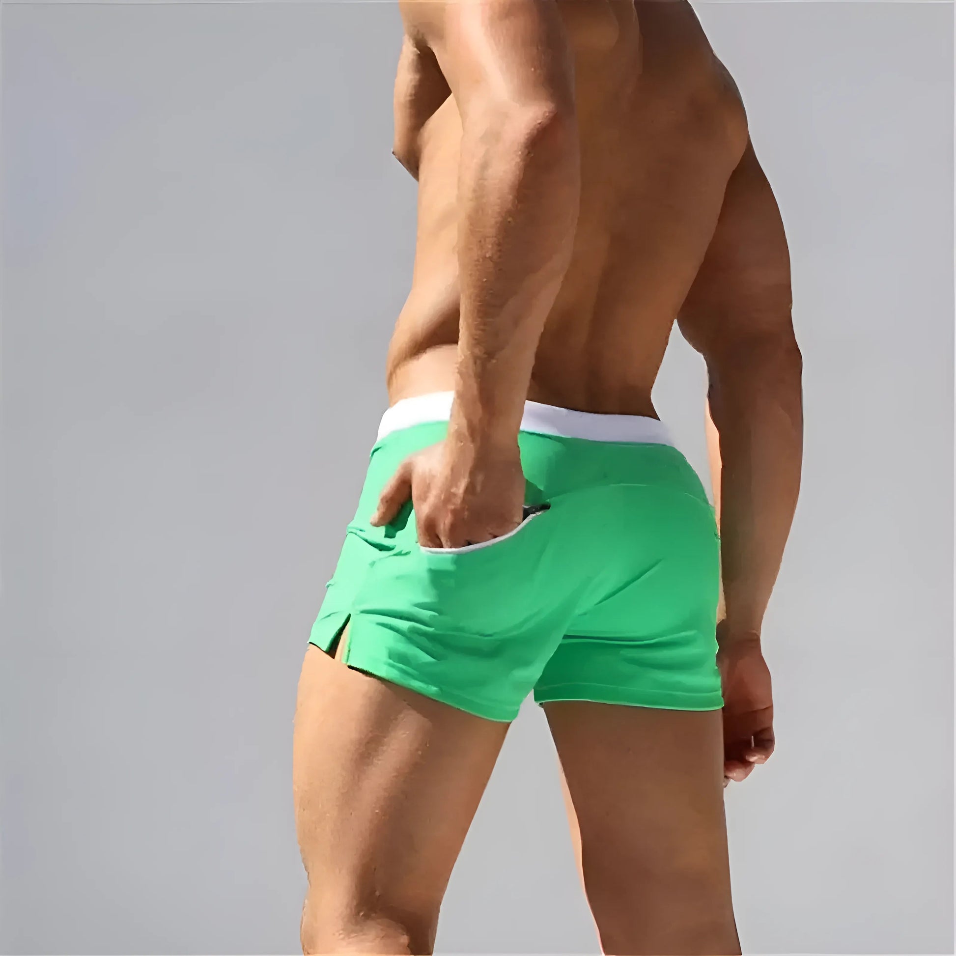  Short Swim Shorts with Pocket