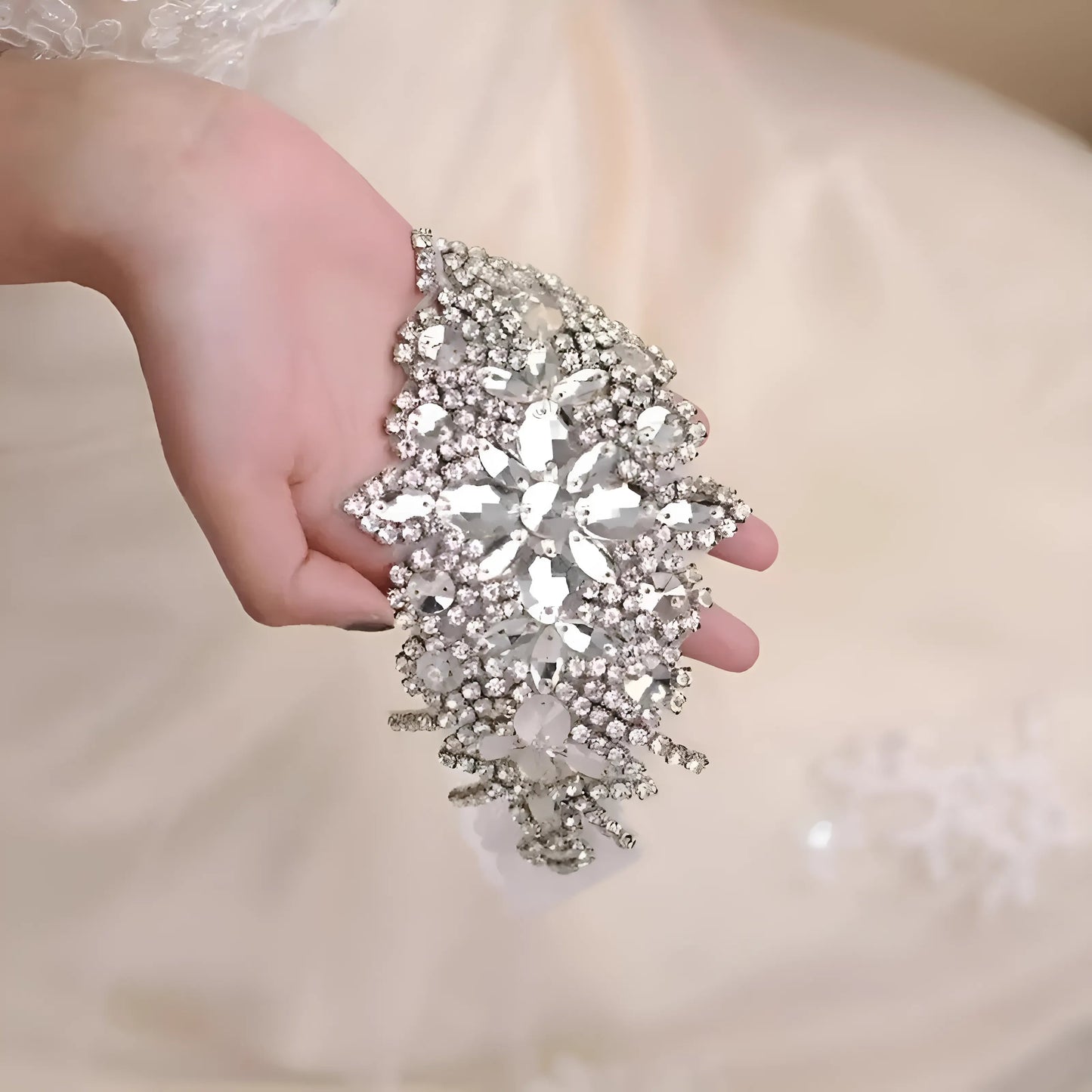 Silver Elegant Bridal Garter