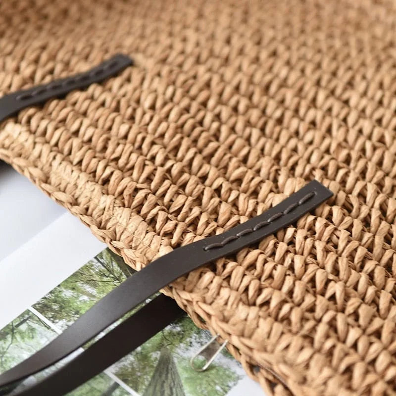 Straw beach bag - brak