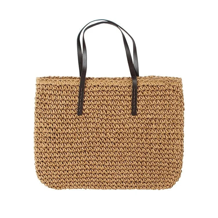 Straw beach bag - brak