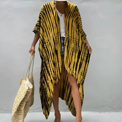  Striped Beach Kimono