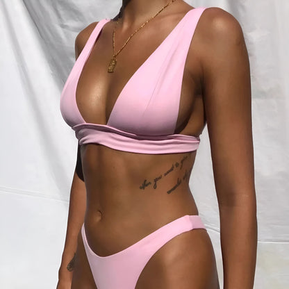  Two-Piece Bikini with Triangle Cups