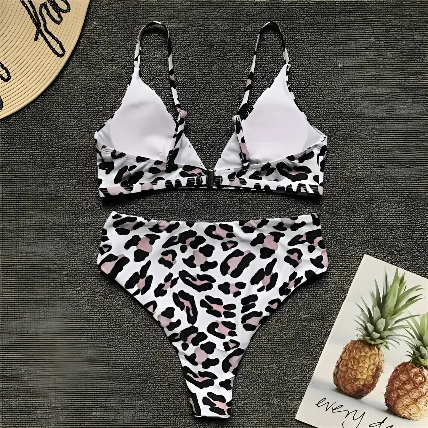  Two-Piece Leopard Print Bikini Set