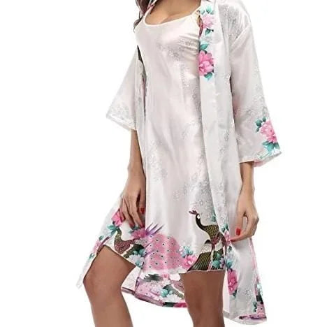 Two-piece nightwear set - white / s