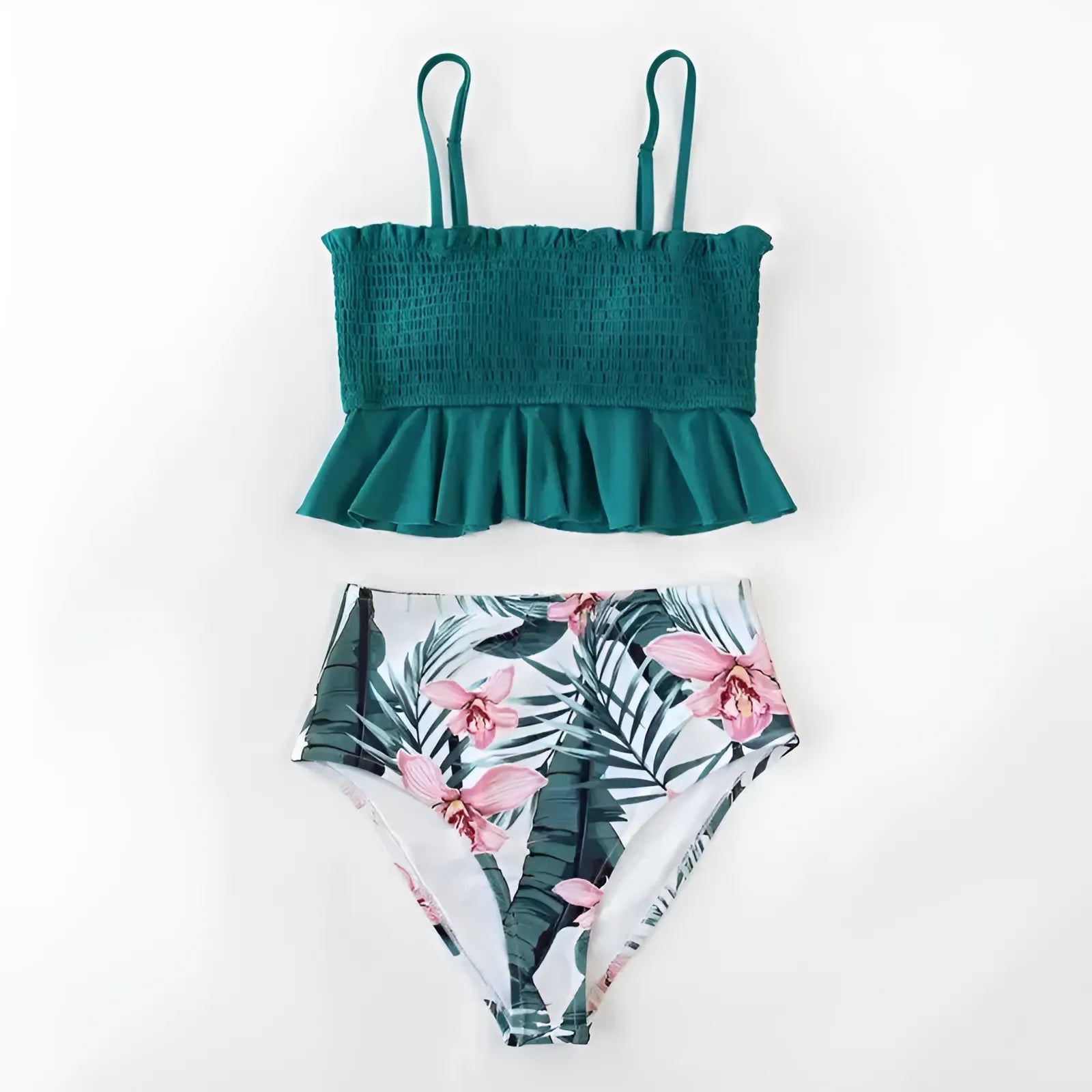  Two-Piece Ruffled Bikini Set