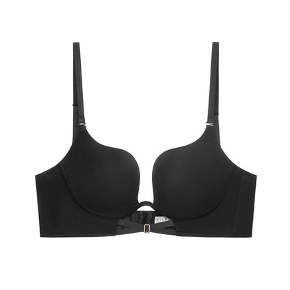 Push-up bra with an open back