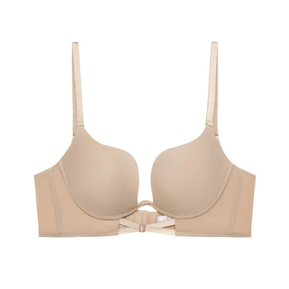 Push-up bra with an open back