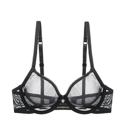 Lace bra with adjustable straps