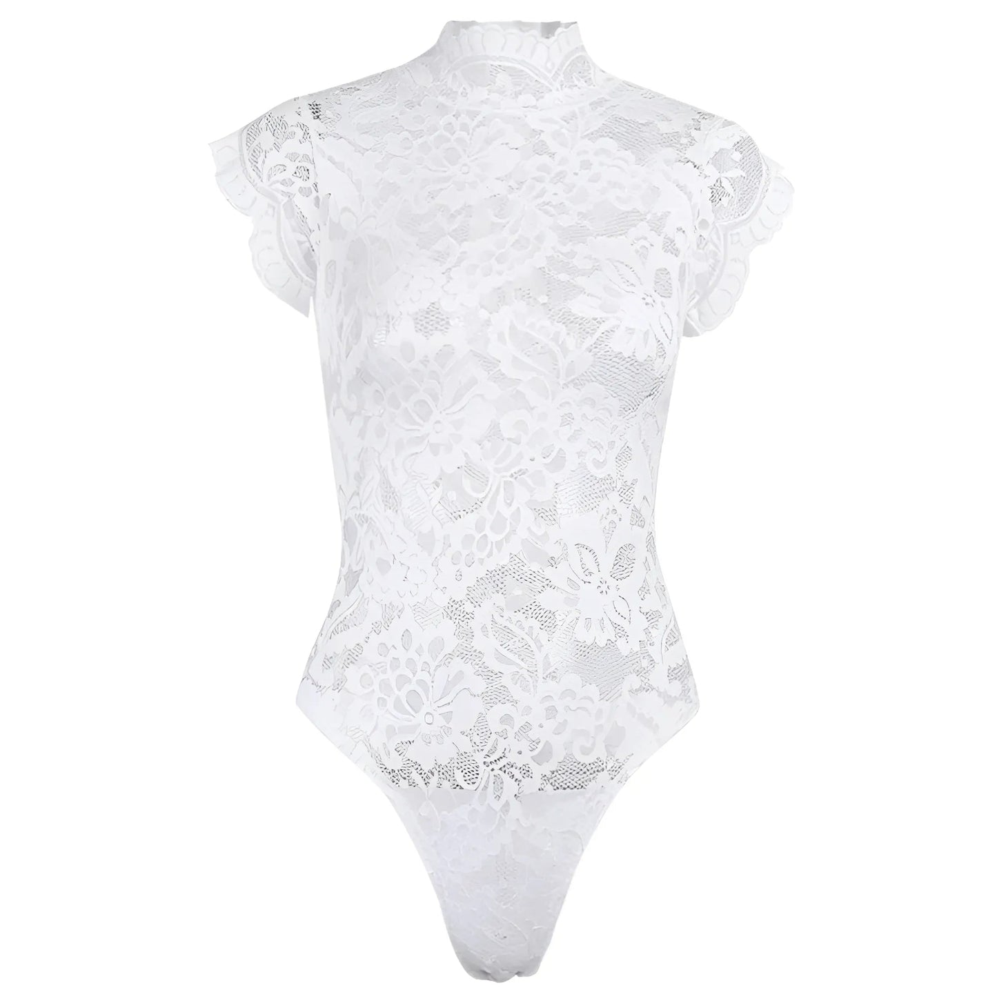 White Back-Tie Bodysuit