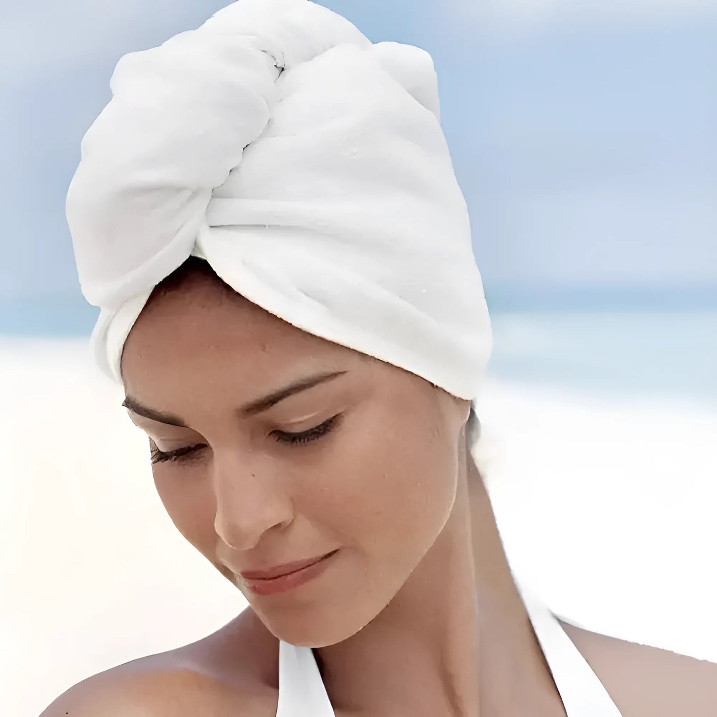 White Classic Hair Towel