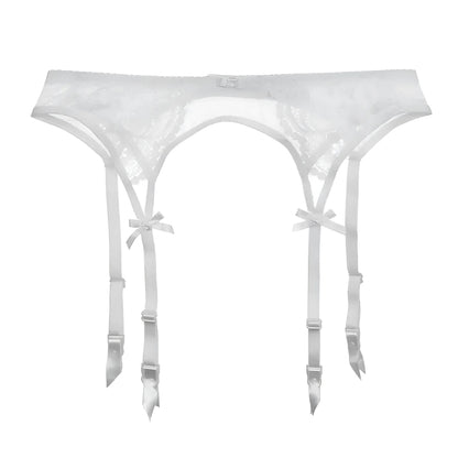 White Classic Suspender Belt