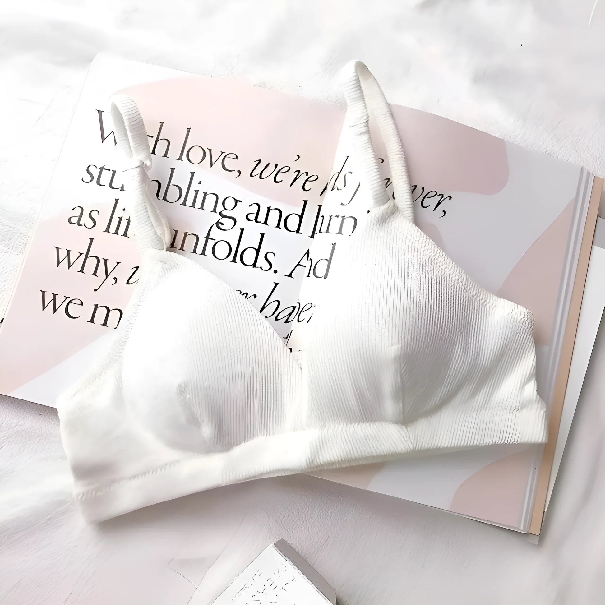 White Classic Triangle Cup Bra