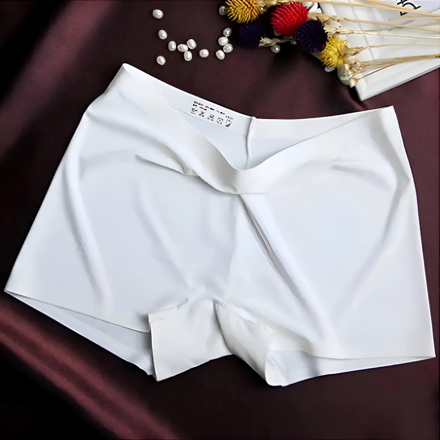 White Classic Women's Boxer Shorts