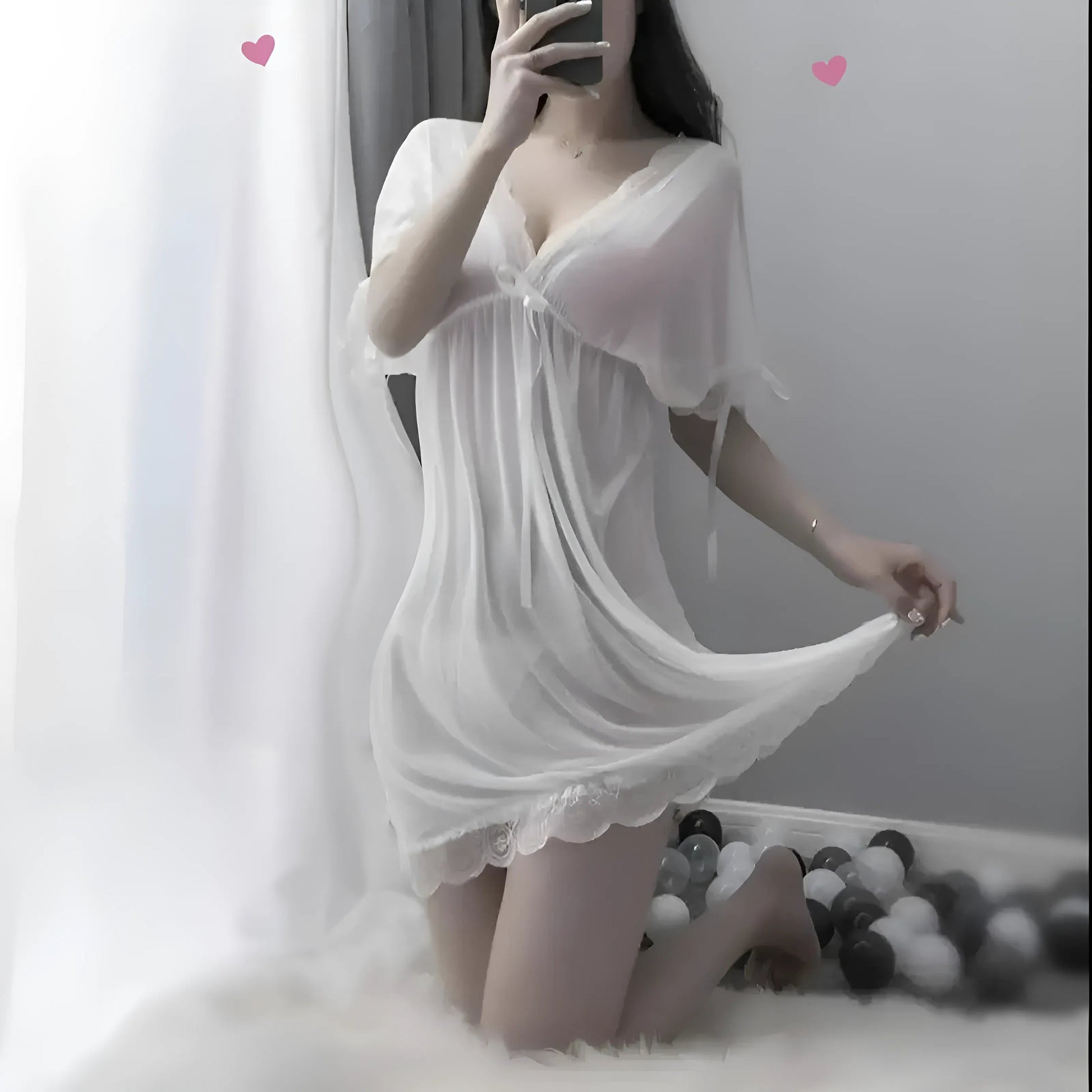 White Delicate Nightdress