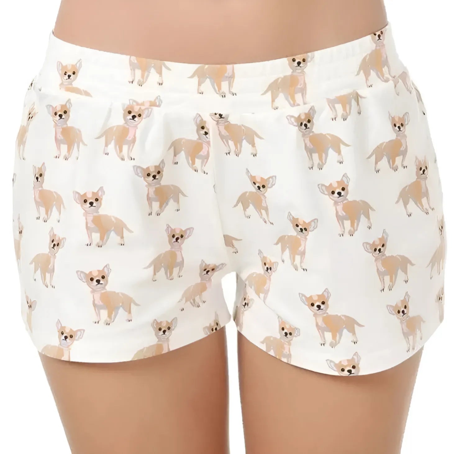 White Dog Print Pyjamas