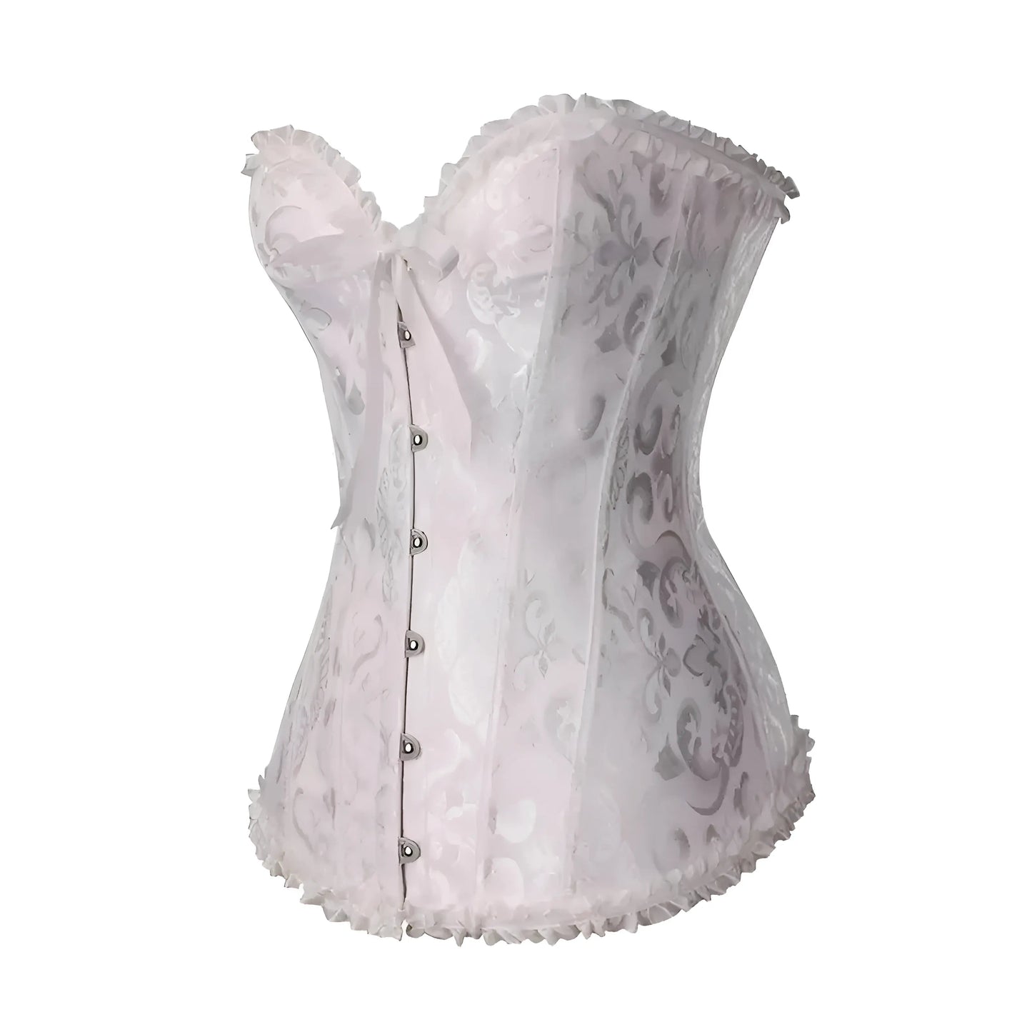 White Lace Corset with Ties