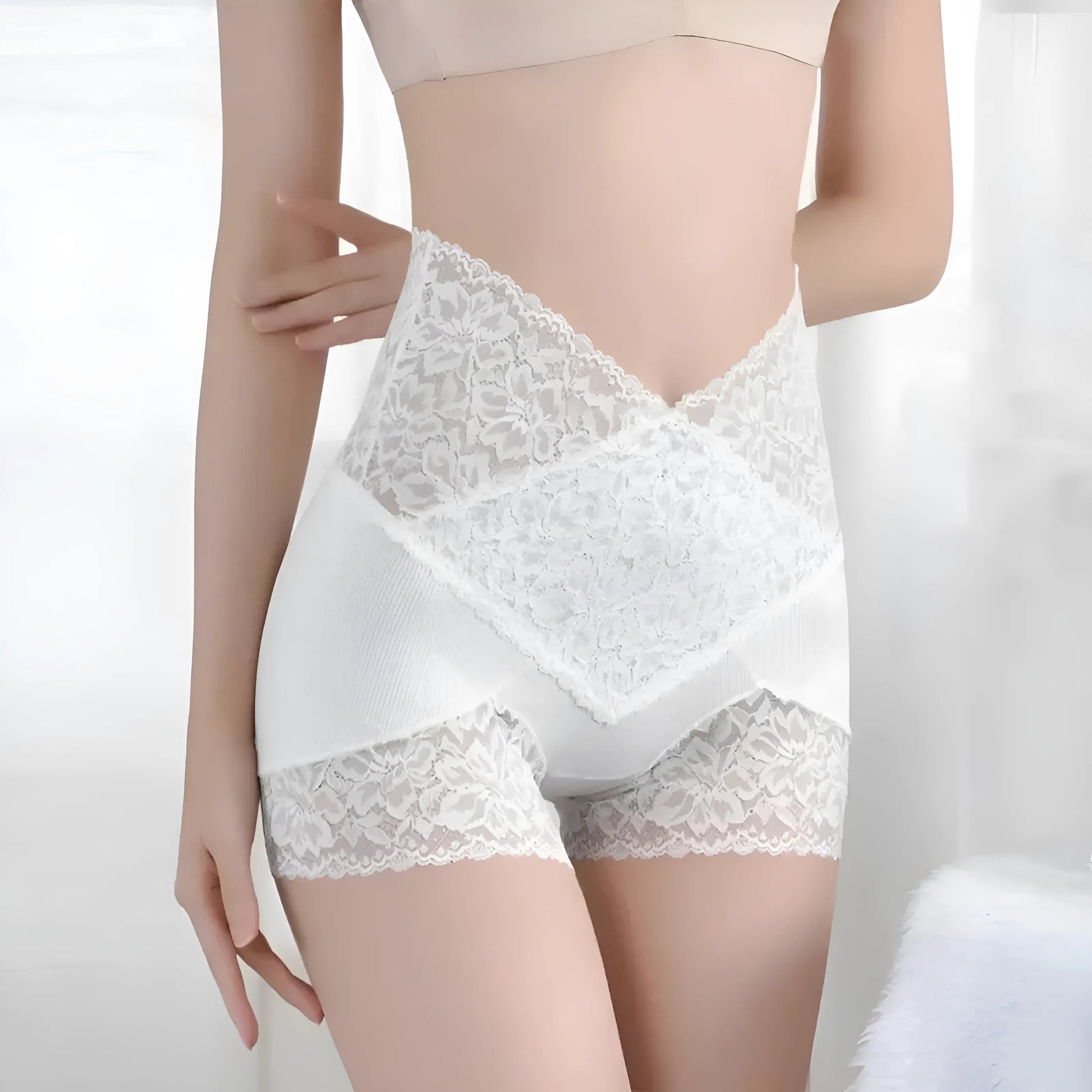 White Lace Women's Boxer Shorts