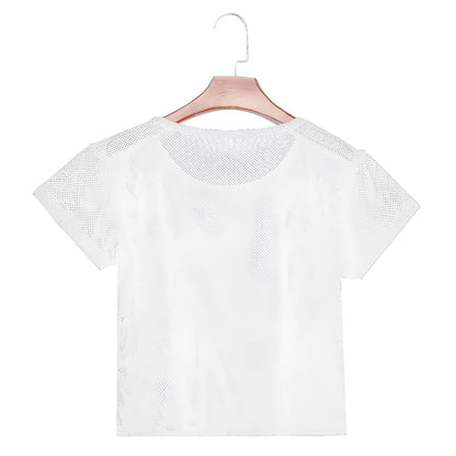 White Loose Sports Top