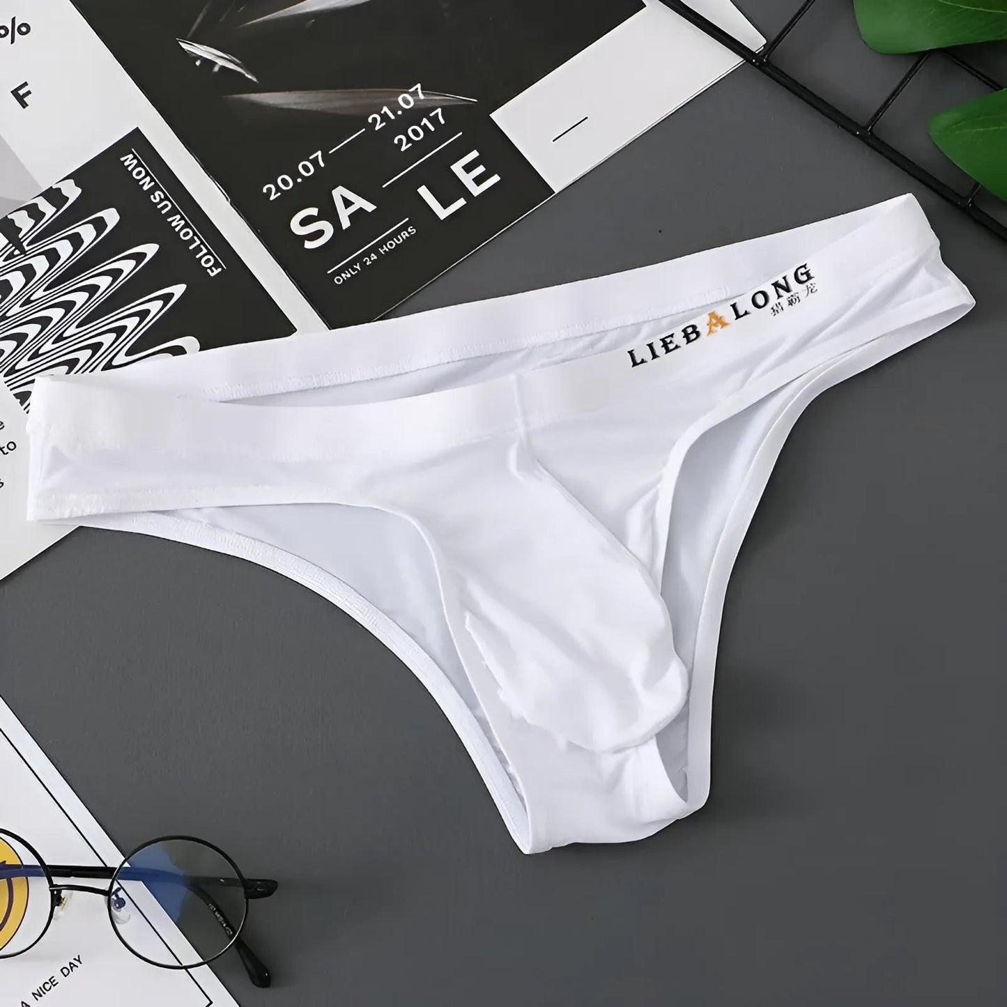 White Men's Fitted Briefs