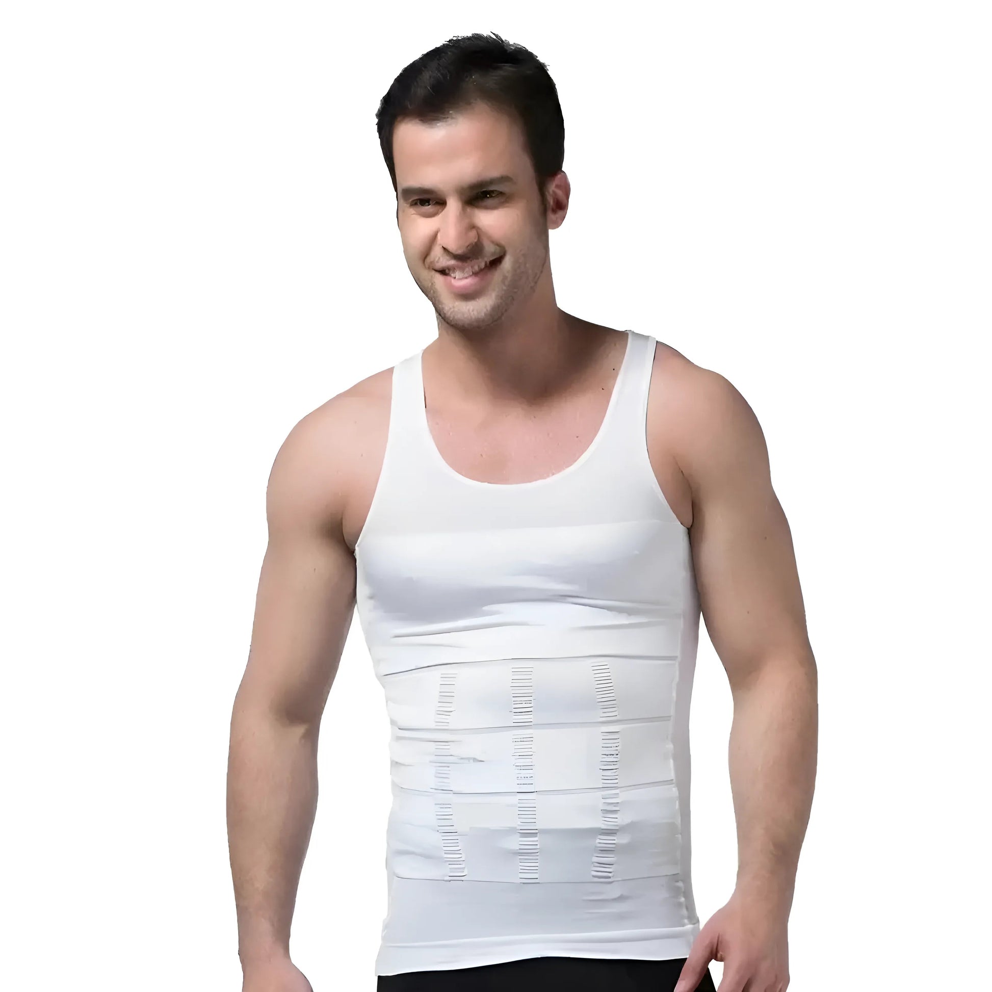 White Men's Slimming T-Shirt