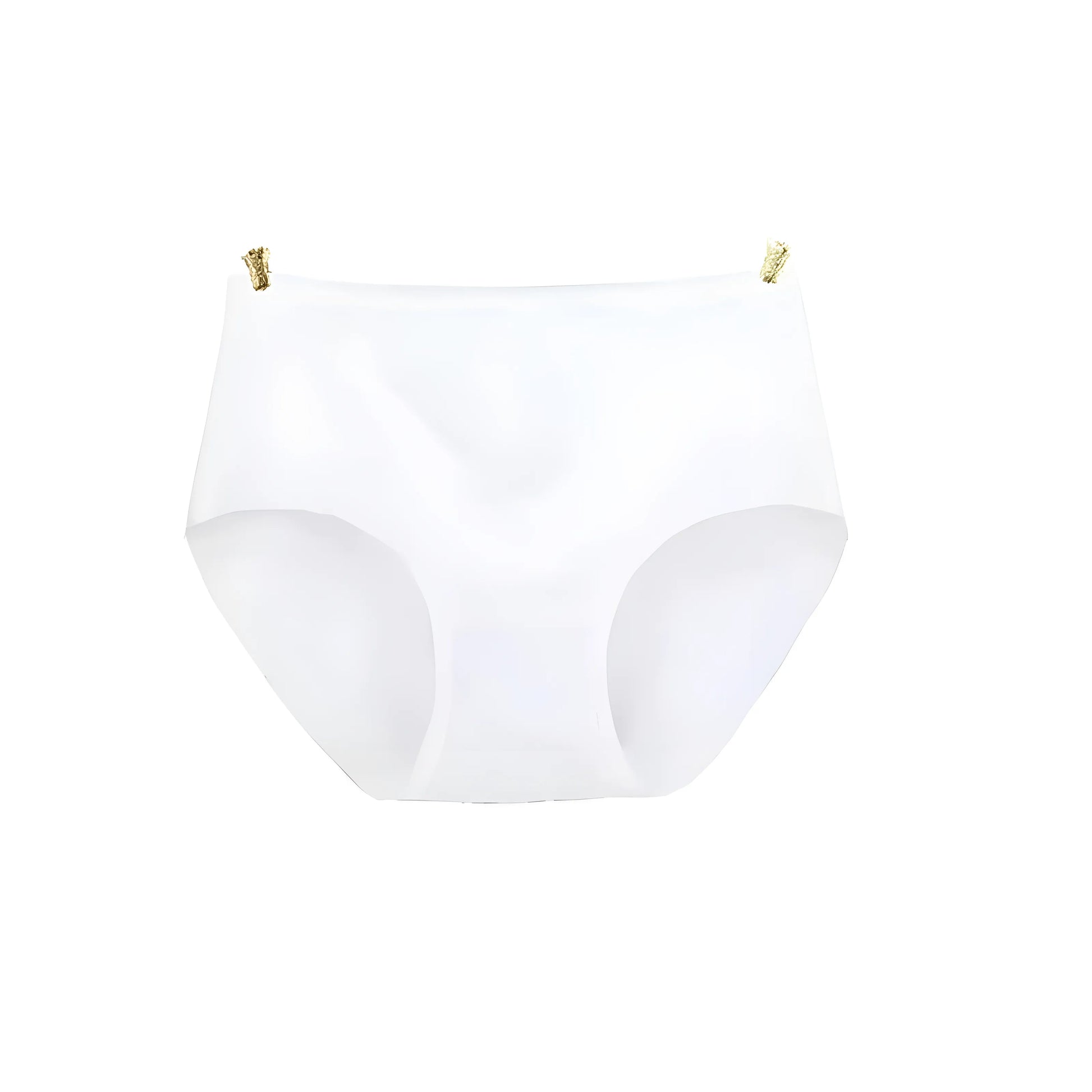 White Seamless High-Waisted Briefs