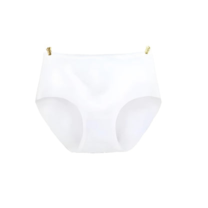 White Seamless High-Waisted Briefs