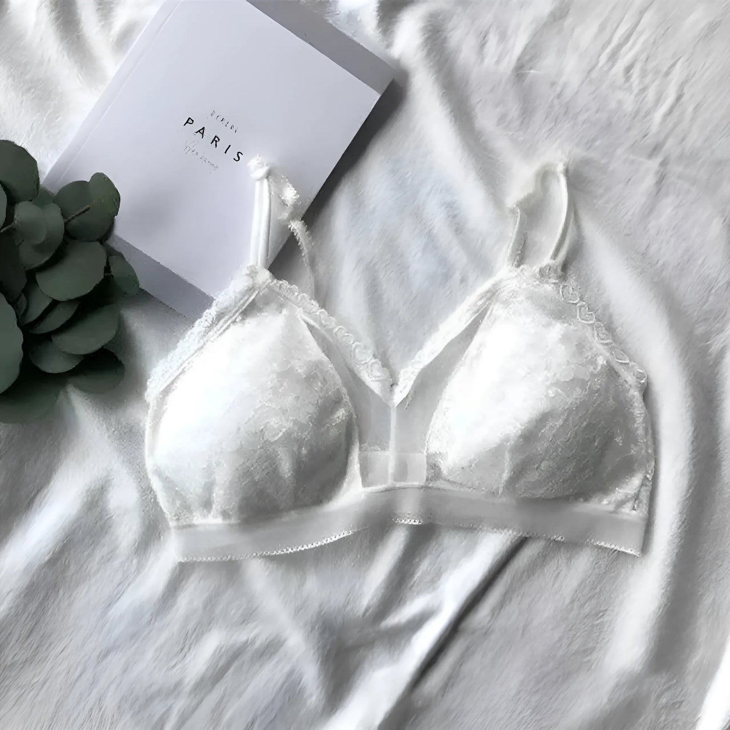 White Strappy Bralette Bra