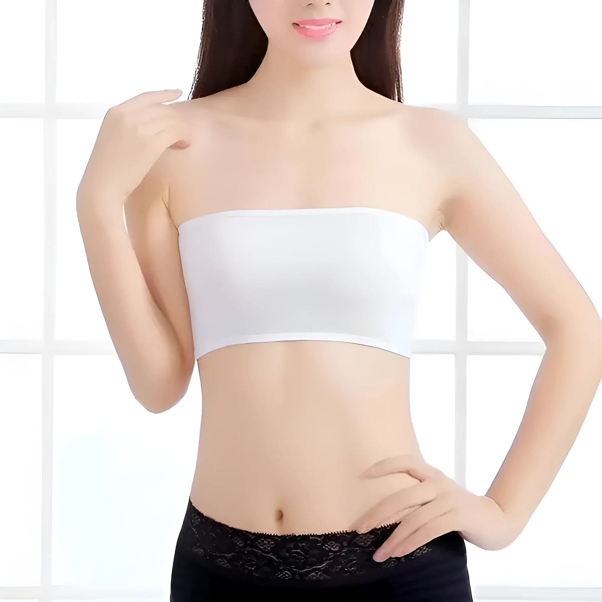 White Universal Bandeau Bra