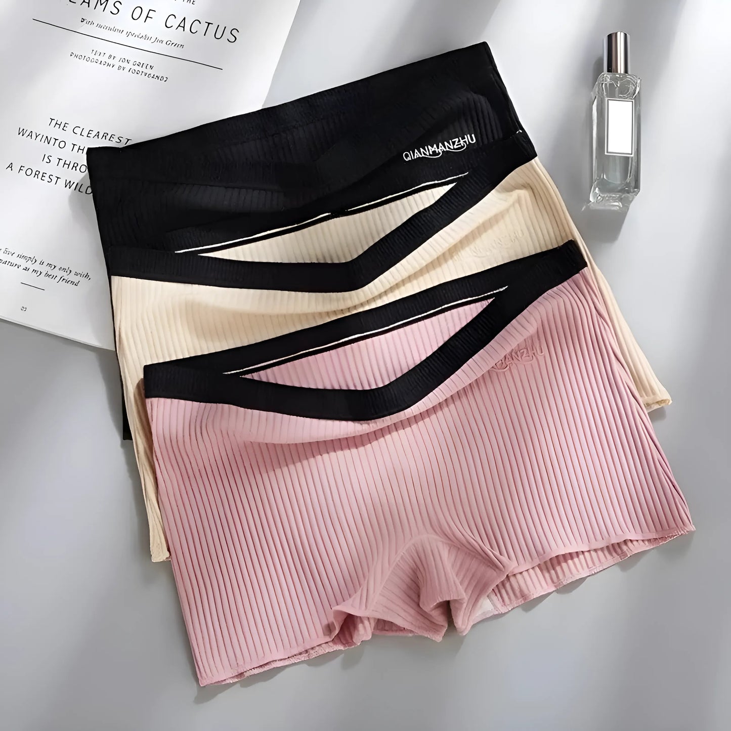  Women's Boxer Briefs with Decorative Trim