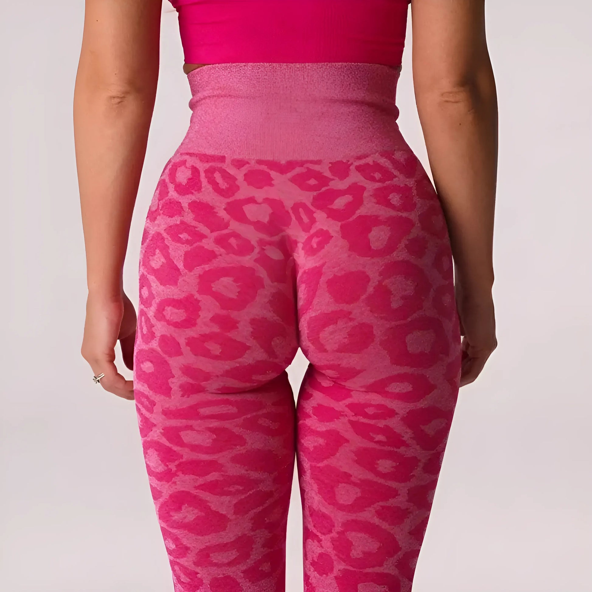  Women's Leopard Print Sports Leggings