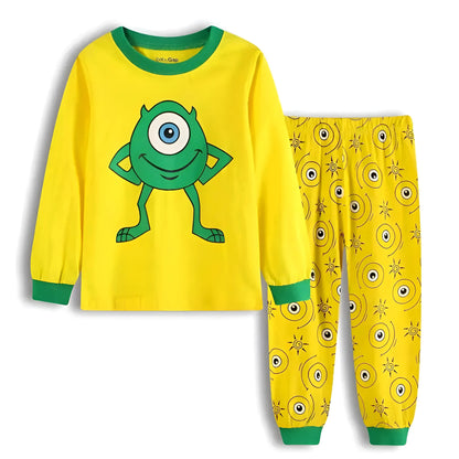 Yellow Children's Pyjamas with Fairy Tale Motif